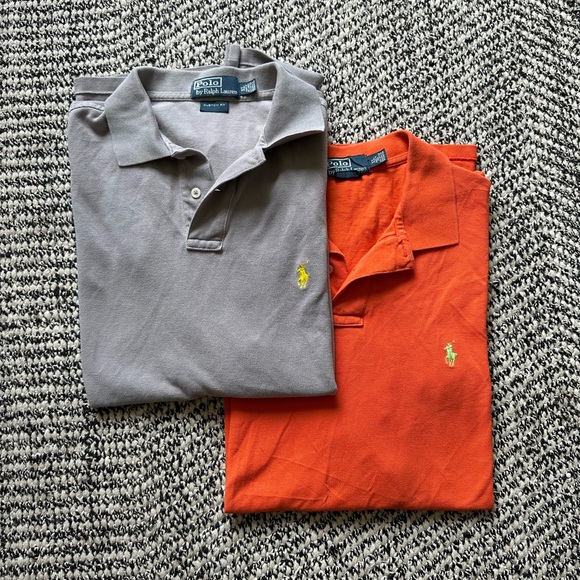 2 Pack! POLO RALPH LAUREN Men's Custom Slim Fit Polo Shirt - Picture 2 of 6